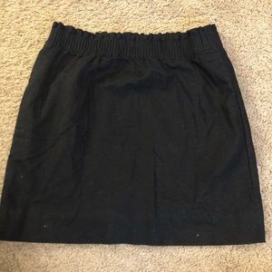 J crew black cotton skirt